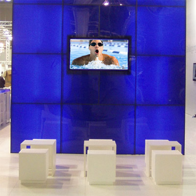 Leuchtwand TV mit eingebautem LCD TV