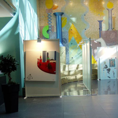 Systemstellwand R8 mit Auslegefu