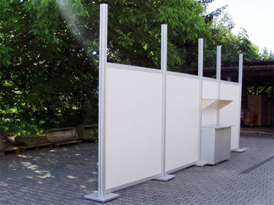 Stellwand System II Vierecksttze